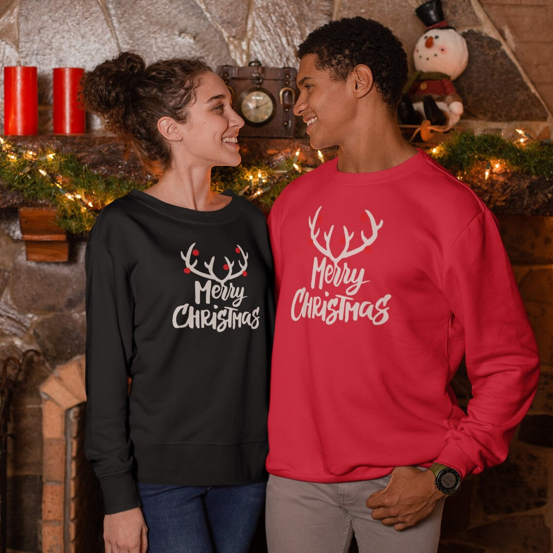 Camisola de Natal "Rena Iluminada"