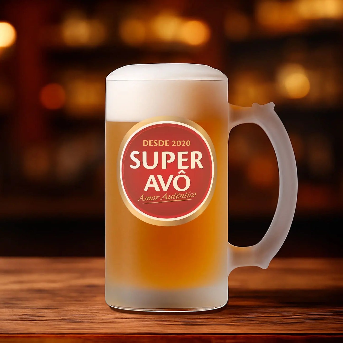 Caneca para Cerveja e/ou Abre-garrafas "Super Avô"