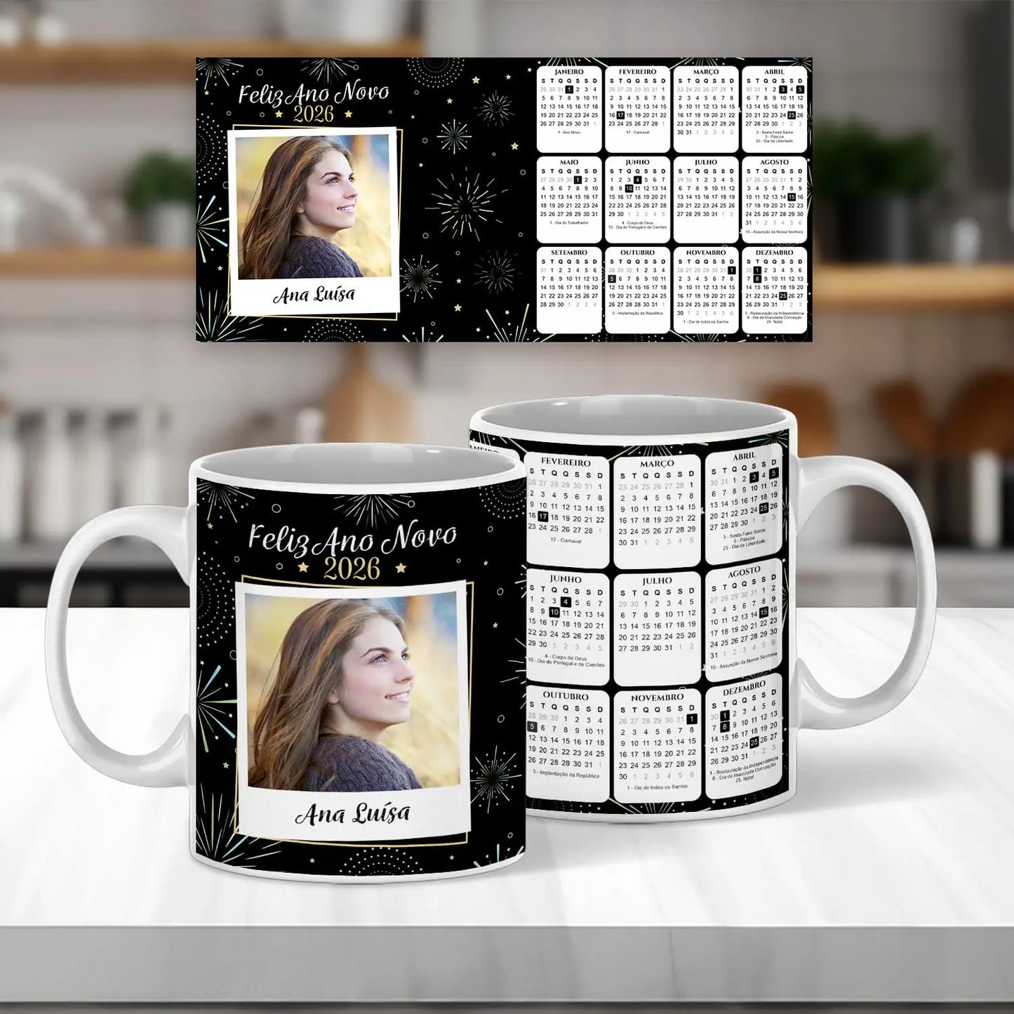 Caneca "Calendário 2026"