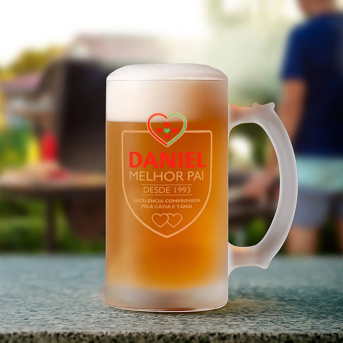 Caneca para Cerveja e/ou Abre-garrafas "Pai - excelência comprovada"