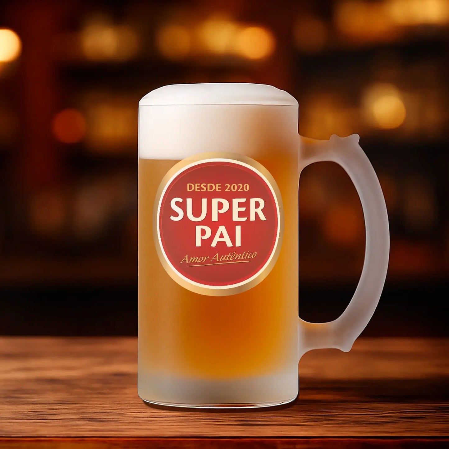 Caneca para Cerveja e/ou Abre-garrafas "Super Pai"