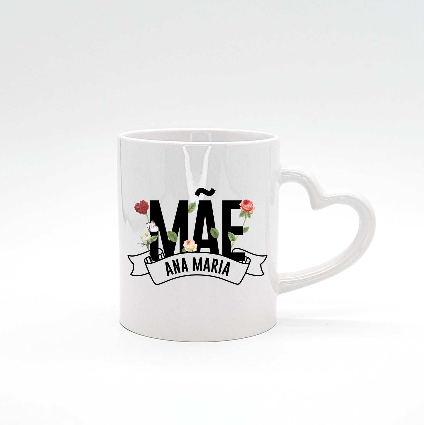 Caneca pega coração "MÃE"