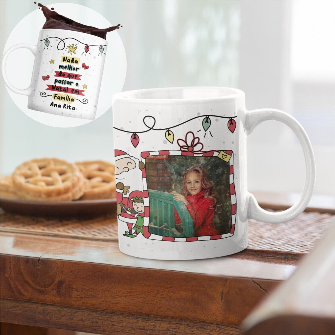 Caneca "Pai Natal e Duende"
