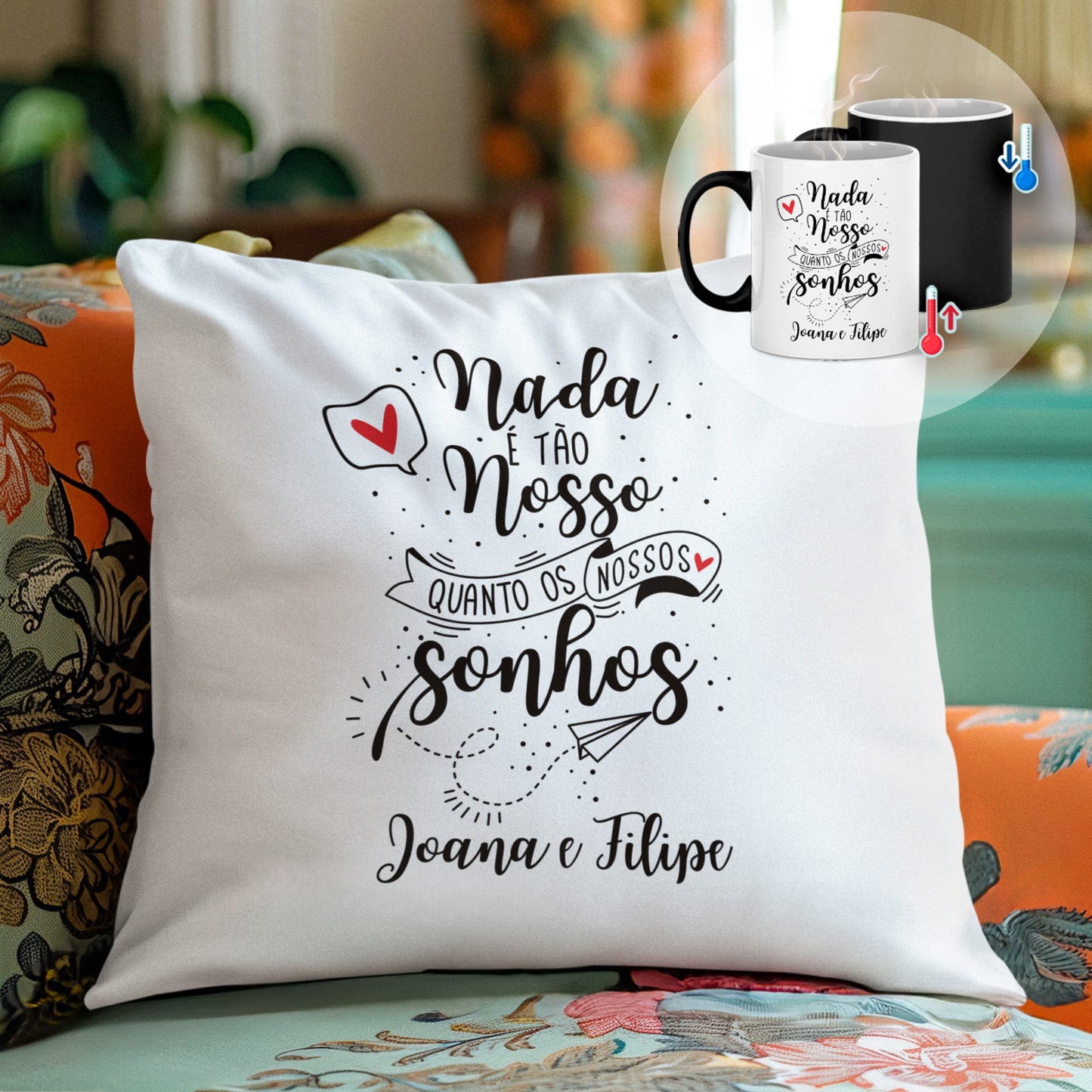 Almofada e/ou Caneca Mágica "Sonhos"