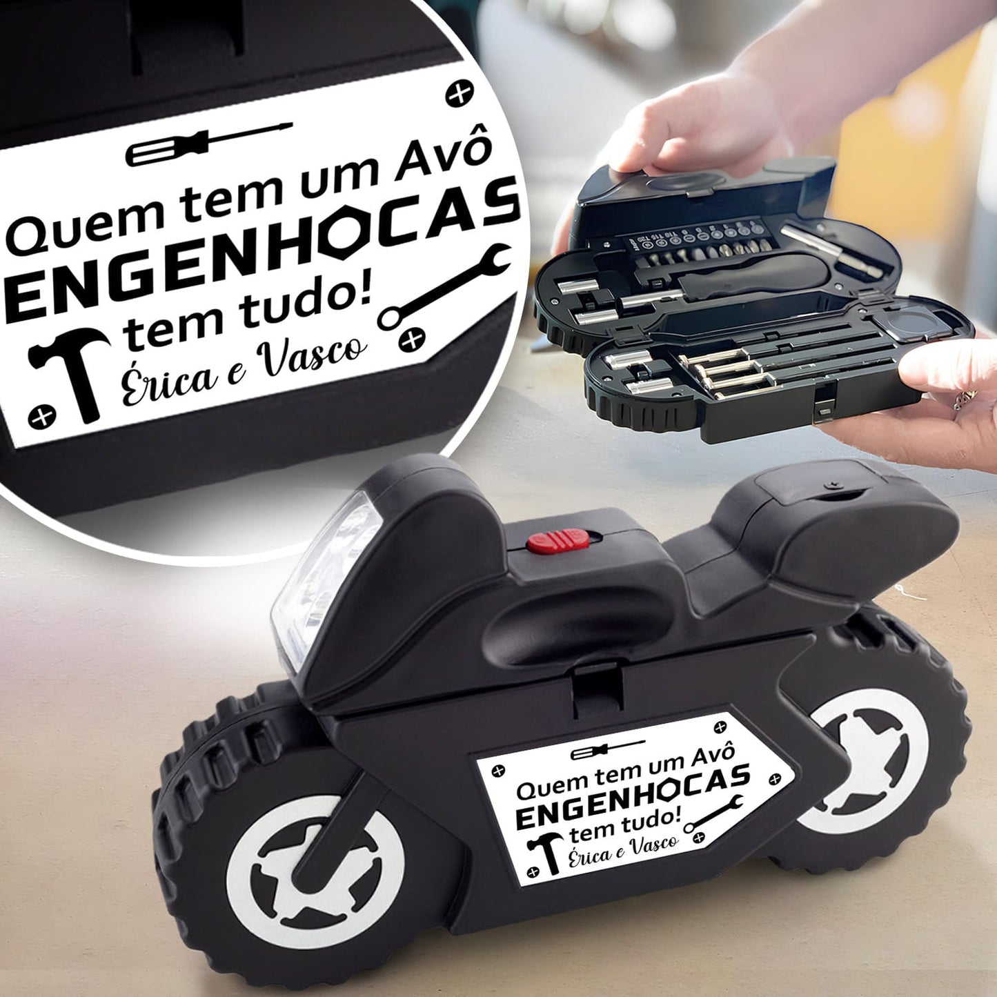 Kit ferramentas "Avô engenhocas"