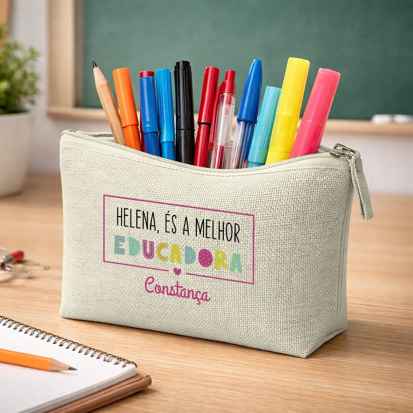 necessaire educadora personalizado com nome