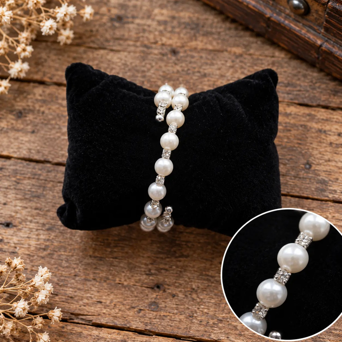Pulseira Pérolas Brilhantes