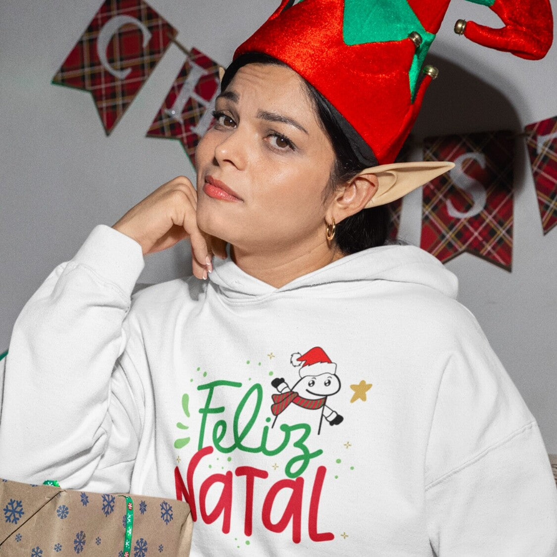Sweatshirt de Natal "Flork de Natal"