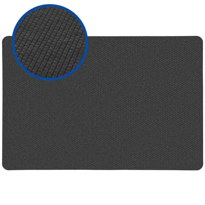 Tapete de entrada. Superfície de fibra sintética. Base de borracha preta antiderrapante. 40x60 cm.