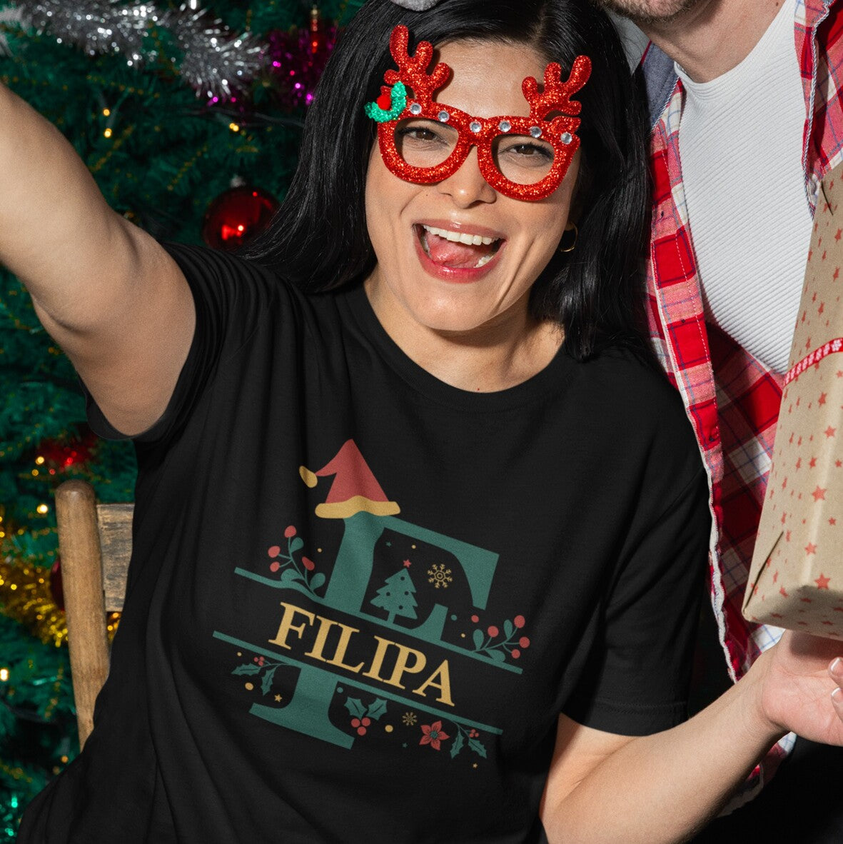 T-shirt "Letras Natalícias"