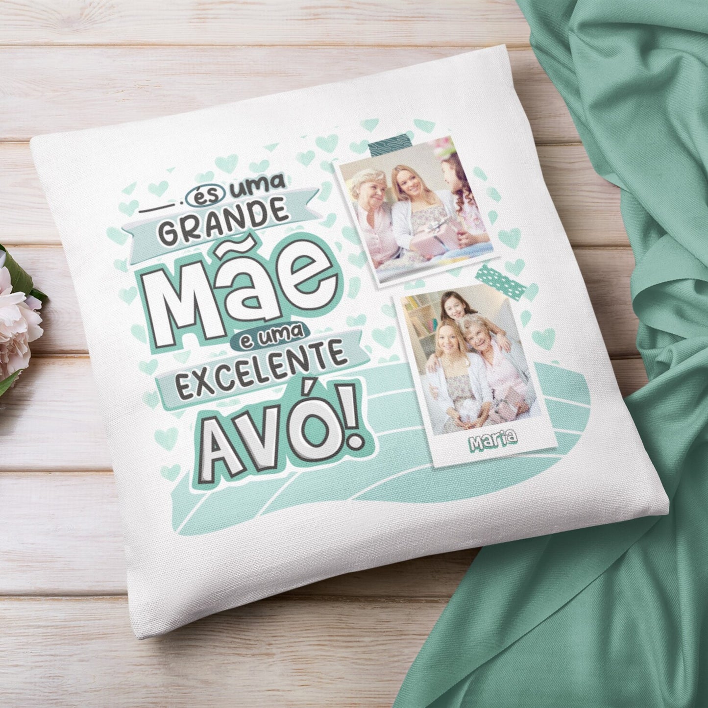 Almofada "Grande Mãe/Pai - Excelente Avó/Avô"