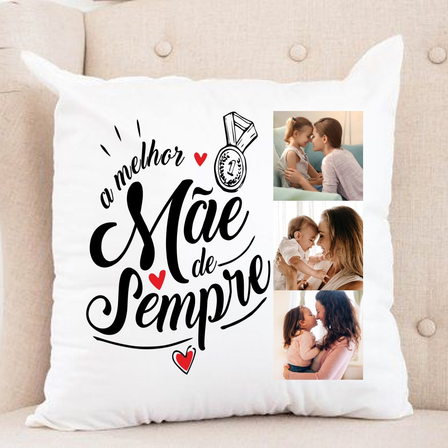 Almofada "A melhor mãe de sempre"