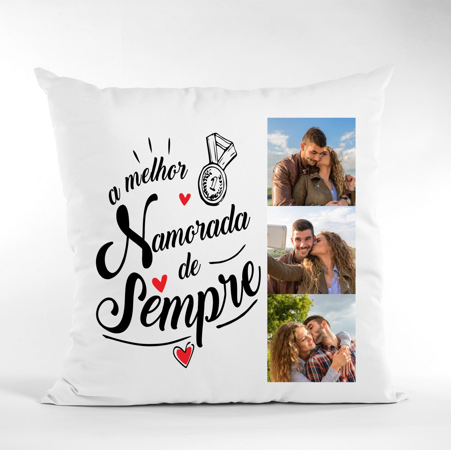 Almofada "A(o) melhor namorada(o) de sempre"