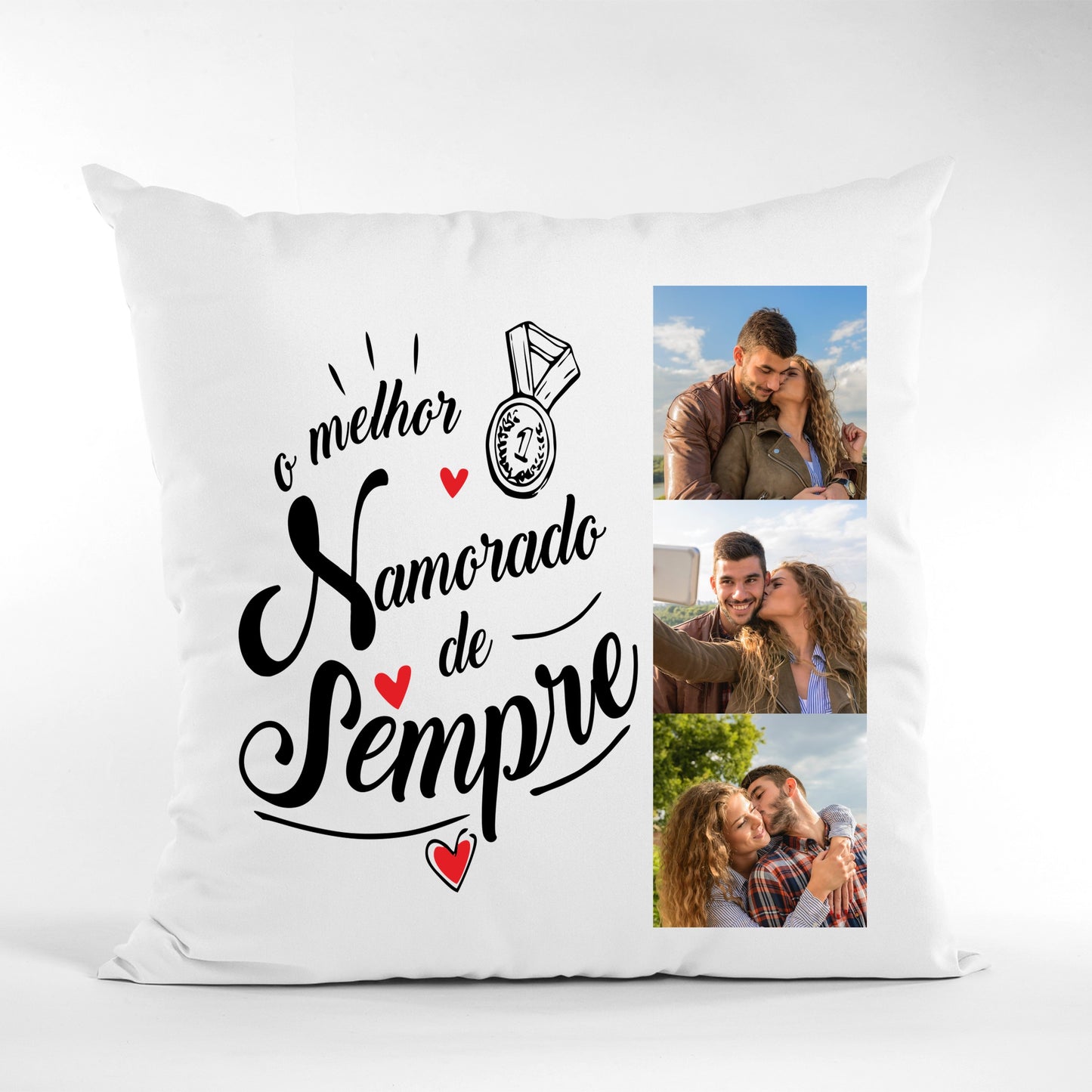 Almofada "A(o) melhor namorada(o) de sempre"