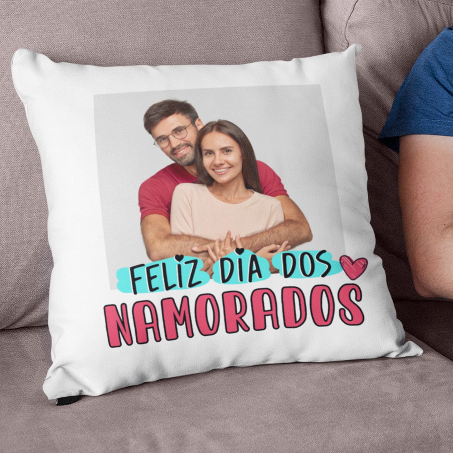 Almofada "Feliz Dia dos Namorados"