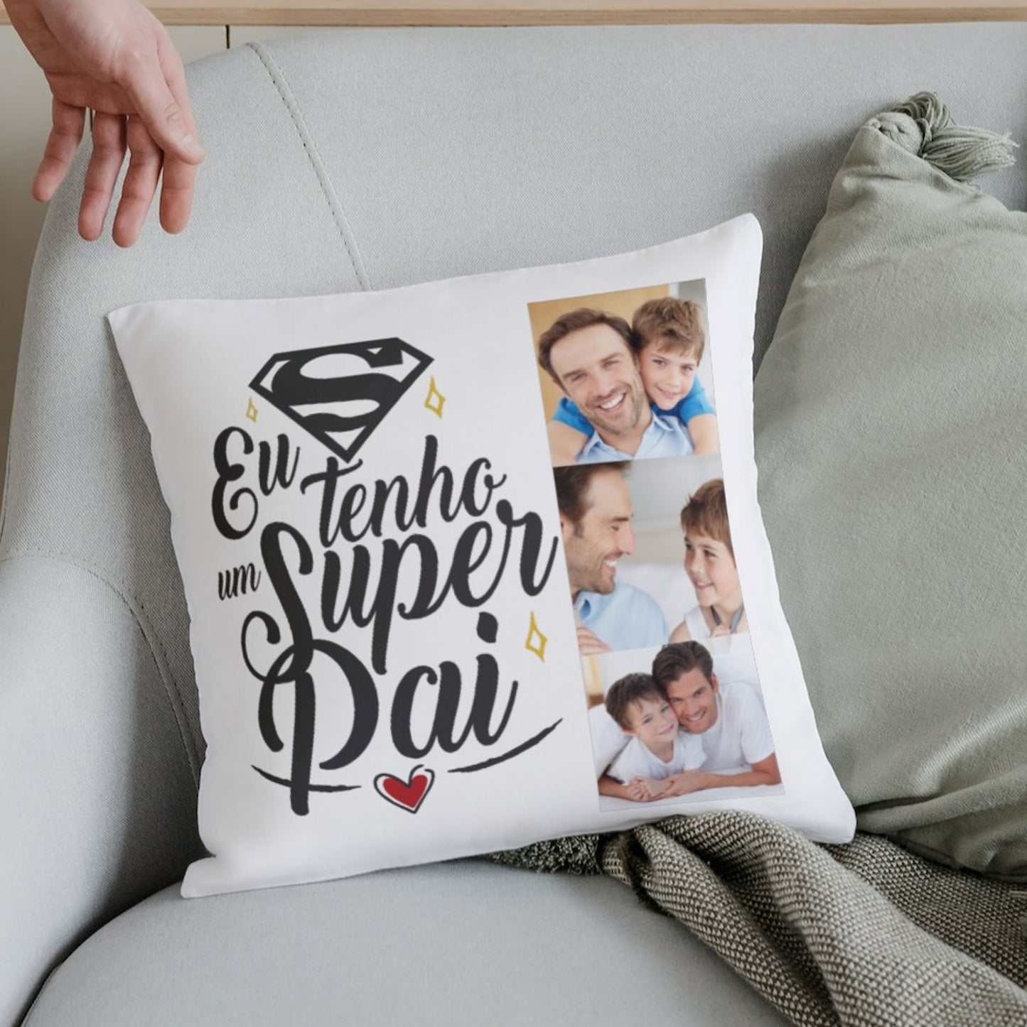 Almofada "Eu tenho um super pai"