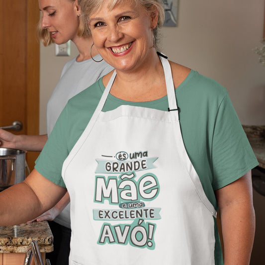 Avental e/ou Luva+Pega "Grande Mãe/Pai - Excelente Avó/Avô"