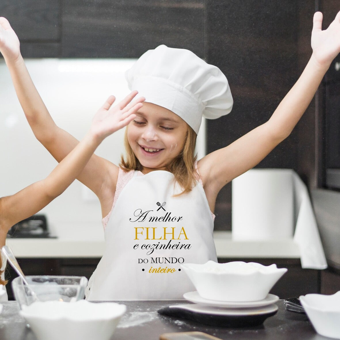 Avental e/ou Luva "A melhor mãe e cozinheira do mundo inteiro"