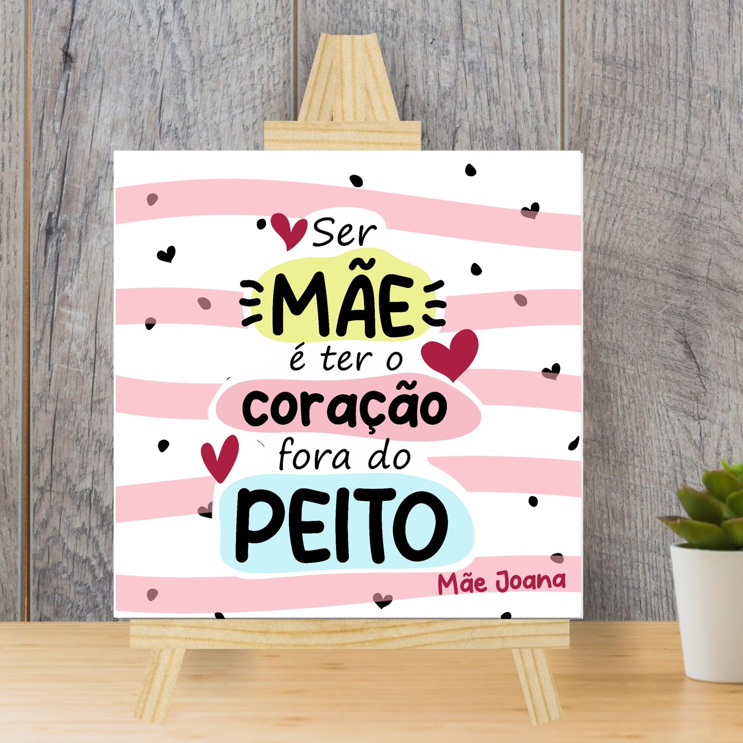 Azulejo "Coração fora do peito"