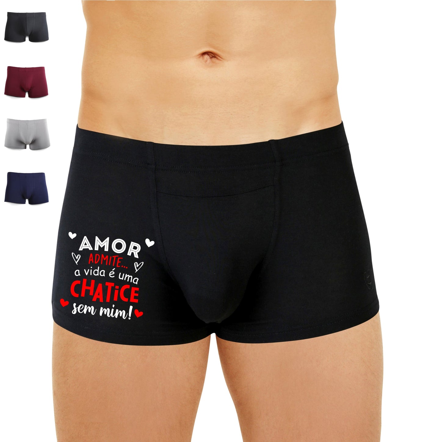 Boxer "A vida é uma chatice sem mim"