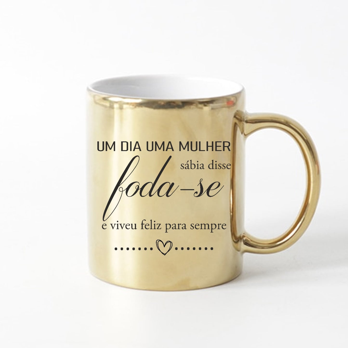 Caneca cromada "Mulher sábia"