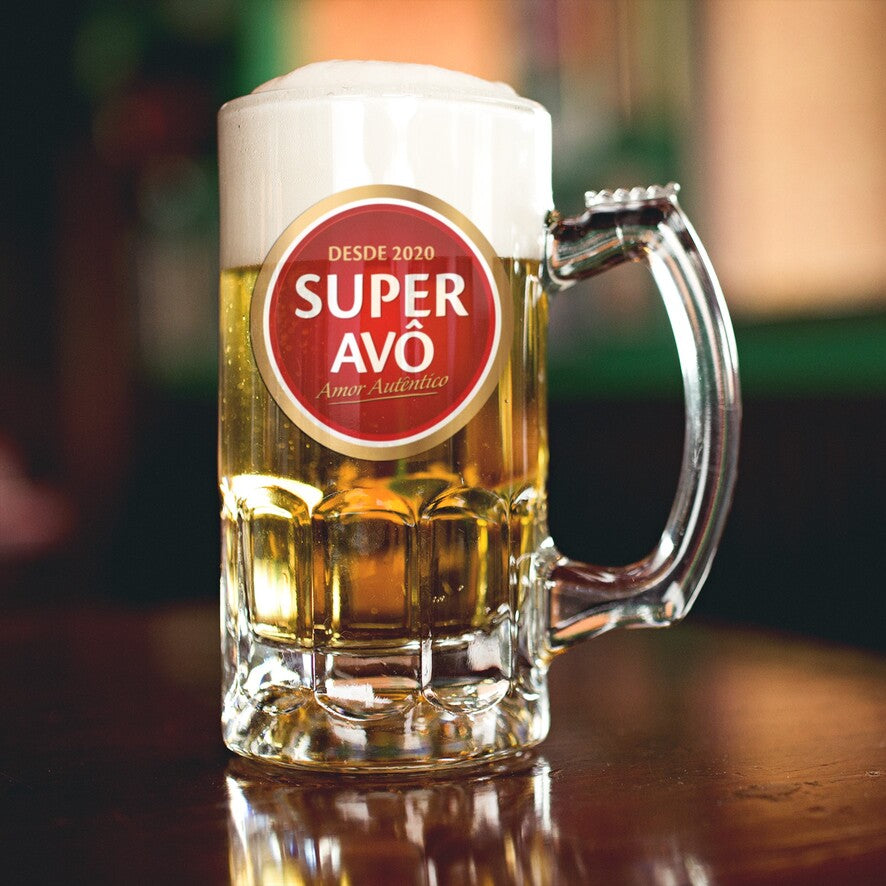 Caneca para Cerveja e/ou Abre-garrafas "Super Avô"