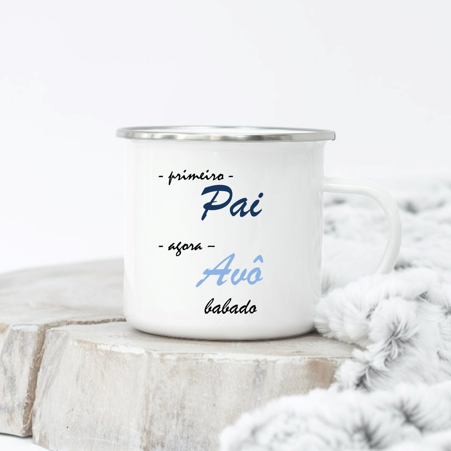 Caneca de Esmalte "Babado(a)"
