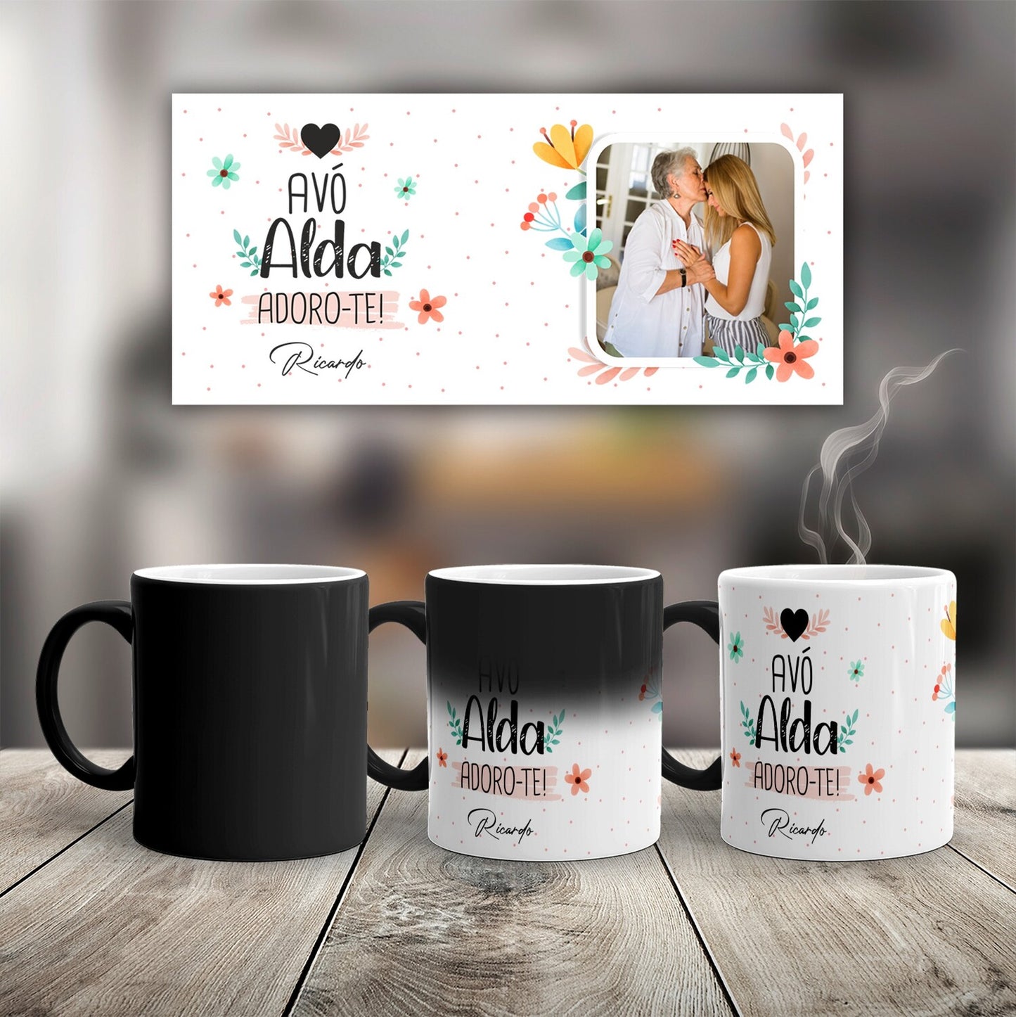 Caneca Mágica "Adoro-te"