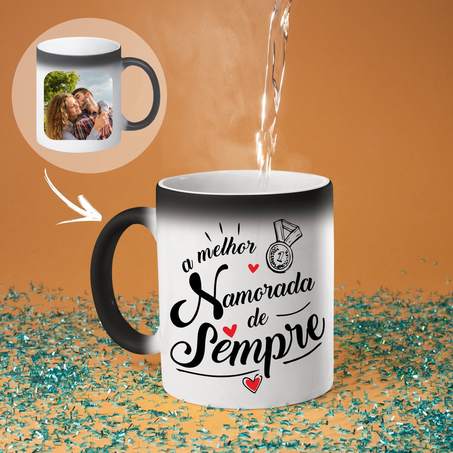 Caneca Mágica "A(o) melhor namorada(o) de sempre"