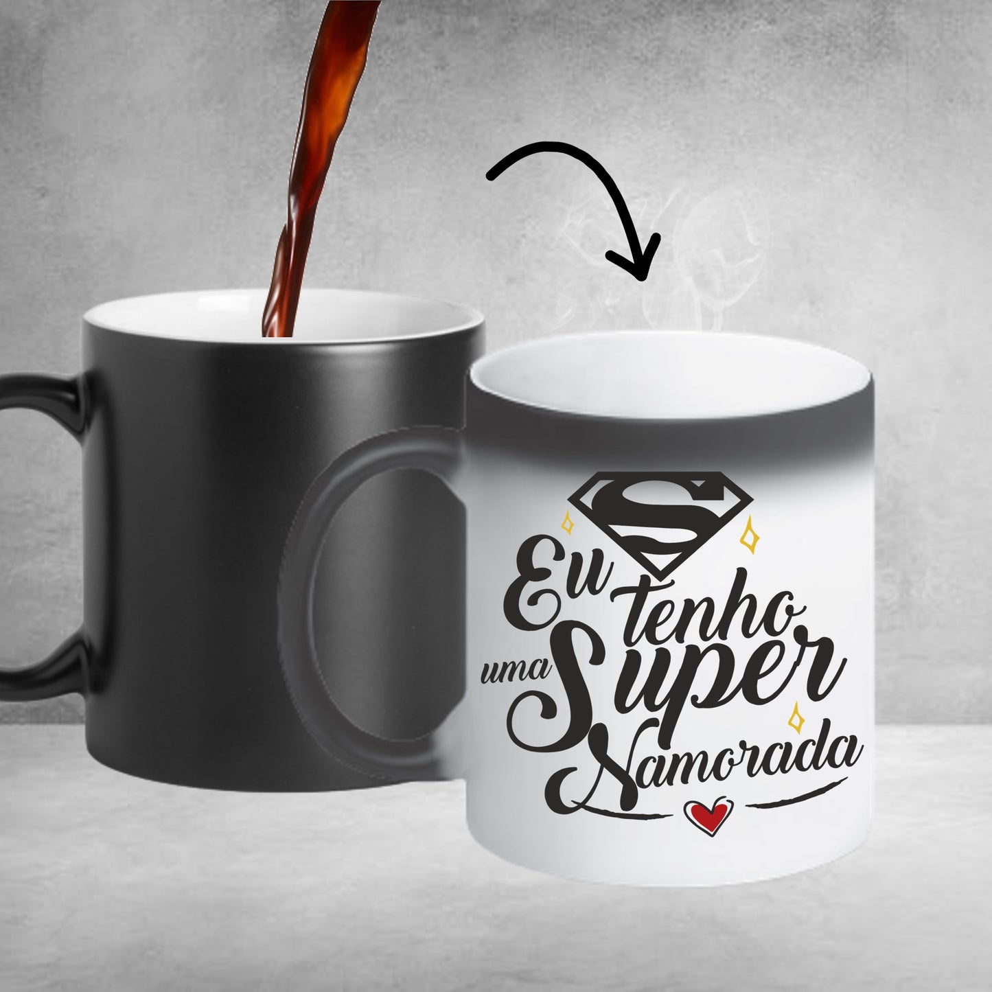 Caneca Mágica "Eu tenho um(a) super Namorado(a)"