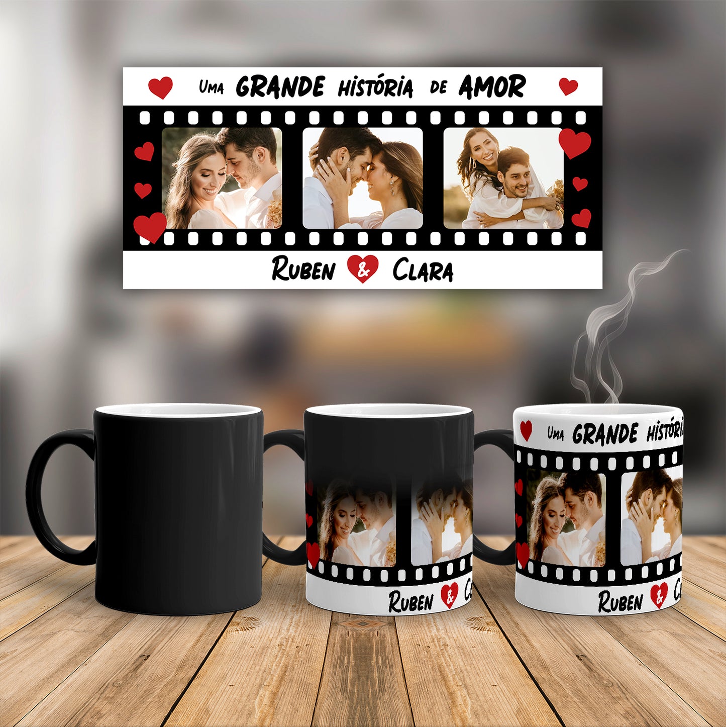 Caneca mágica "Rolo do Amor"