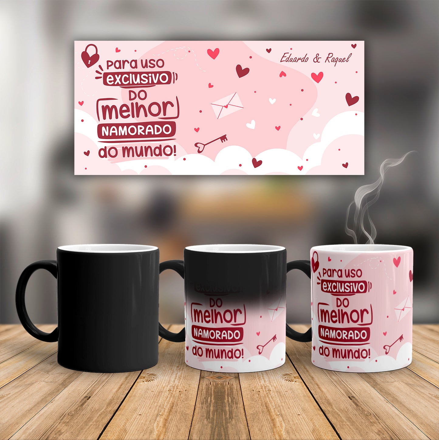 Caneca mágica "Nuvem de Amor"