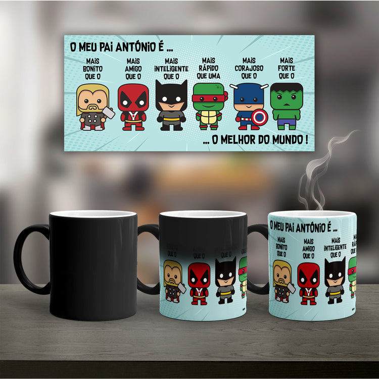 Caneca Mágica "Super Heroes"