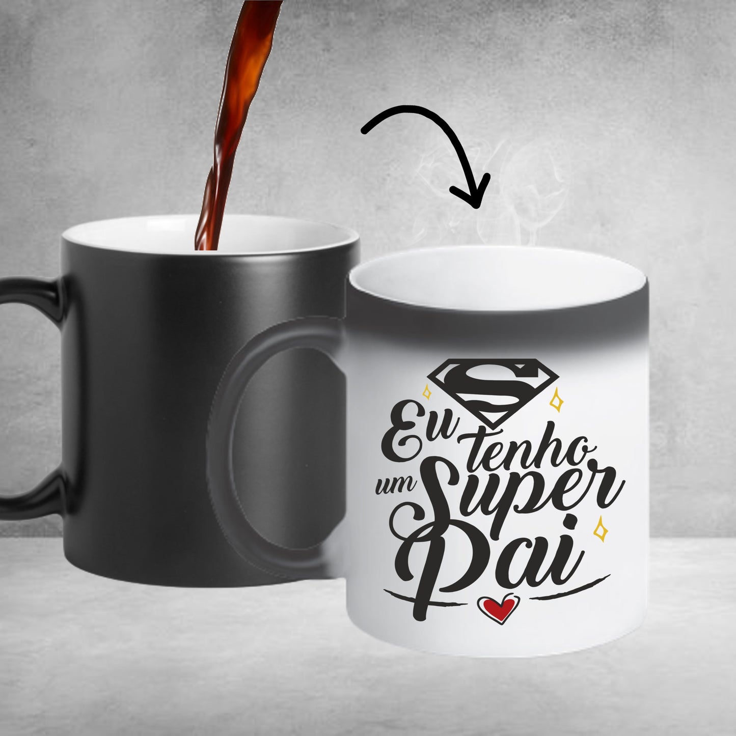 Caneca Mágica "Eu tenho um super pai"