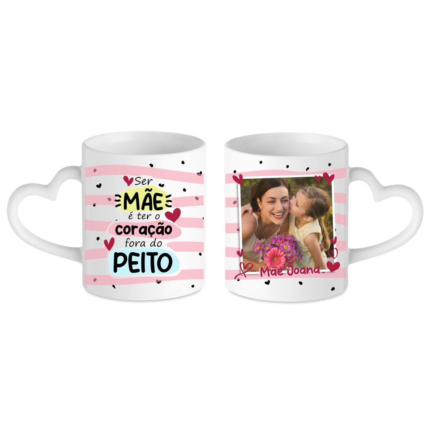 Caneca pega coração "Coração fora do peito"