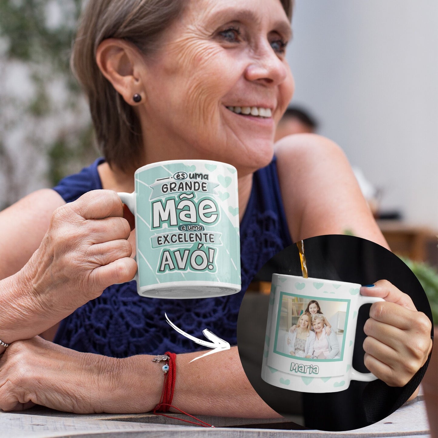 Caneca "Grande Pai/Mãe - Excelente Avô/Avó"