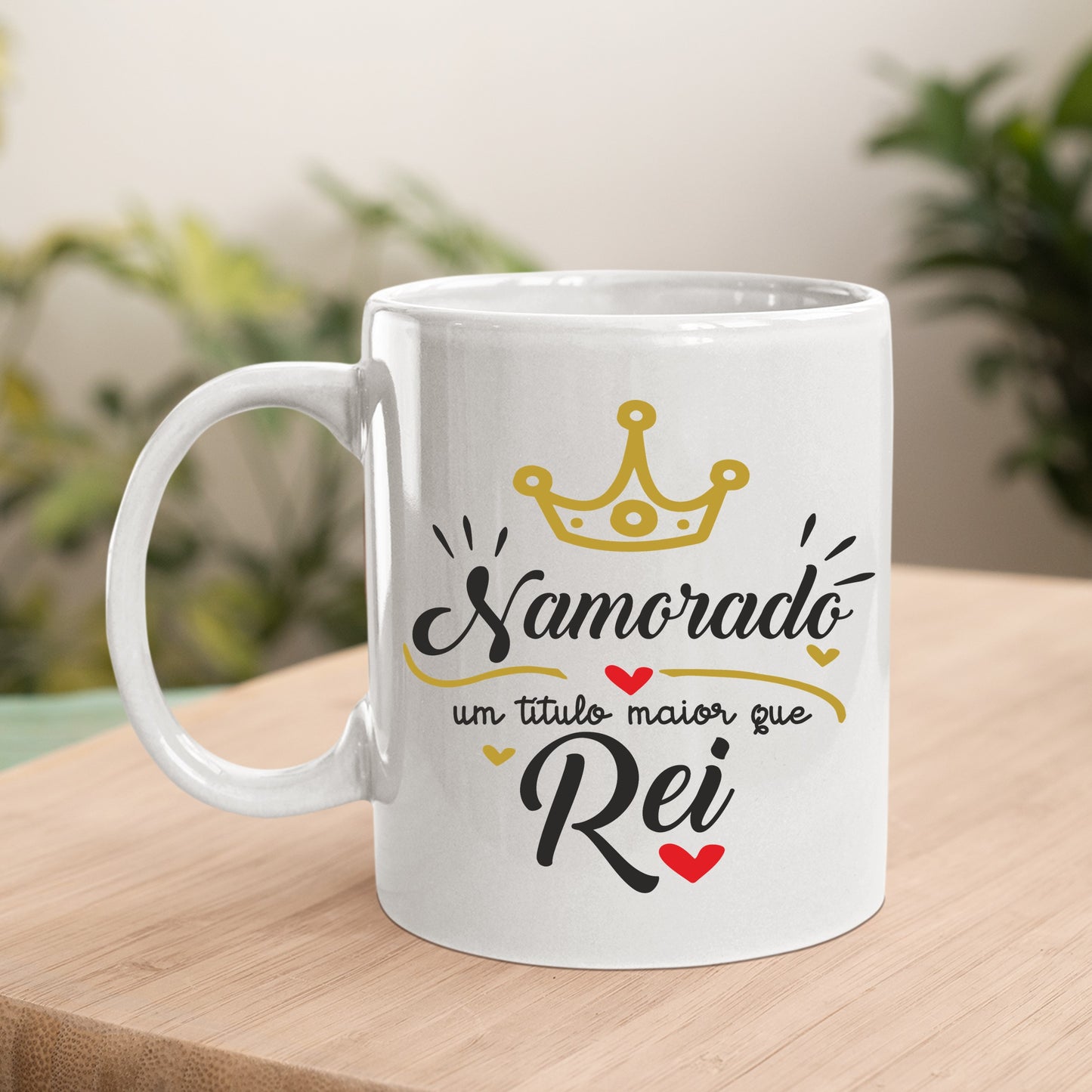 Caneca "Namorada(o) um título maior que Rainha (Rei)"