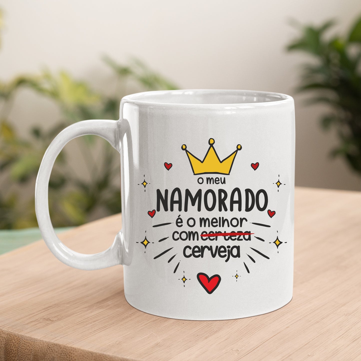 Caneca "O meu Namorado é o melhor com Cerveja"