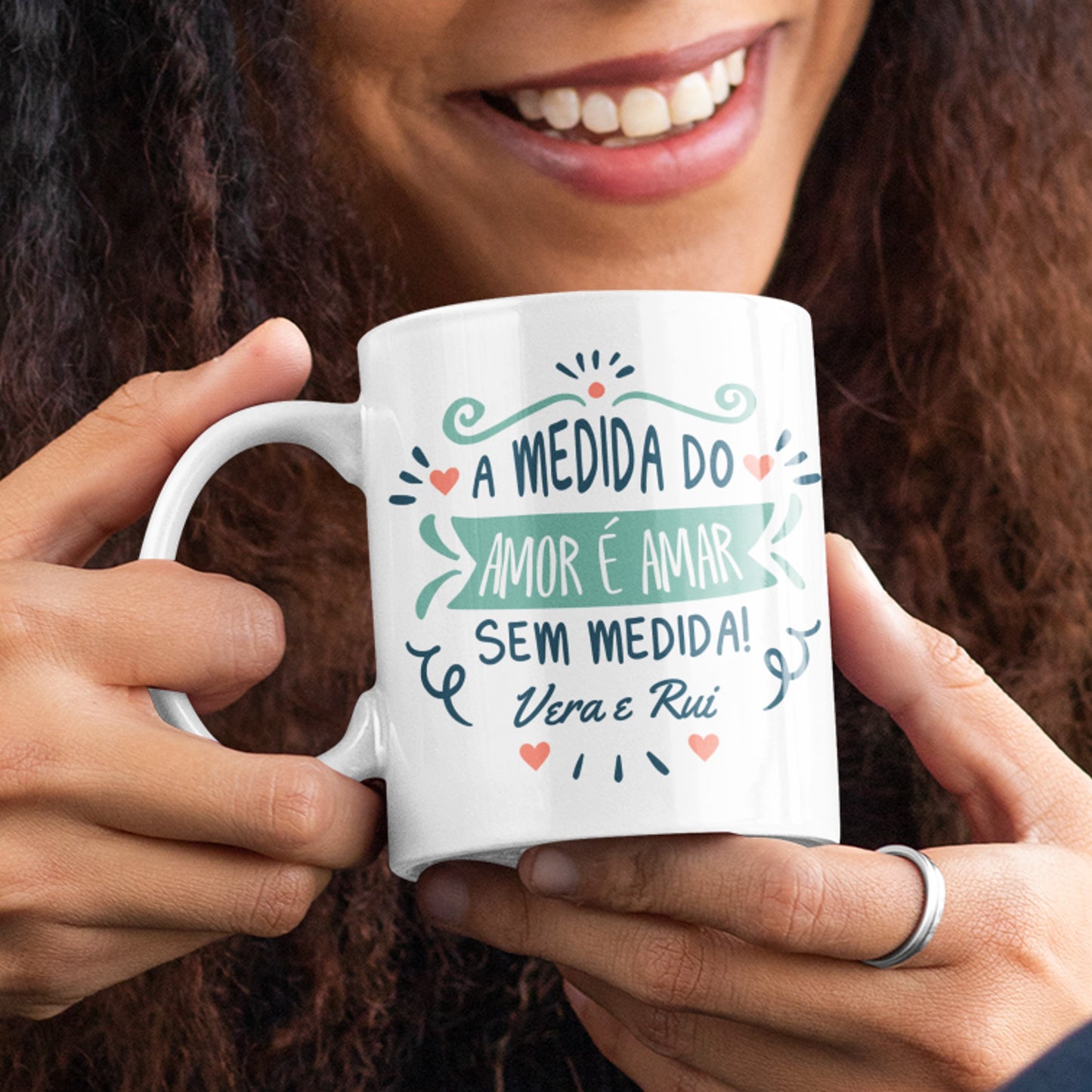 Caneca "A medida do amor é amar sem medida"