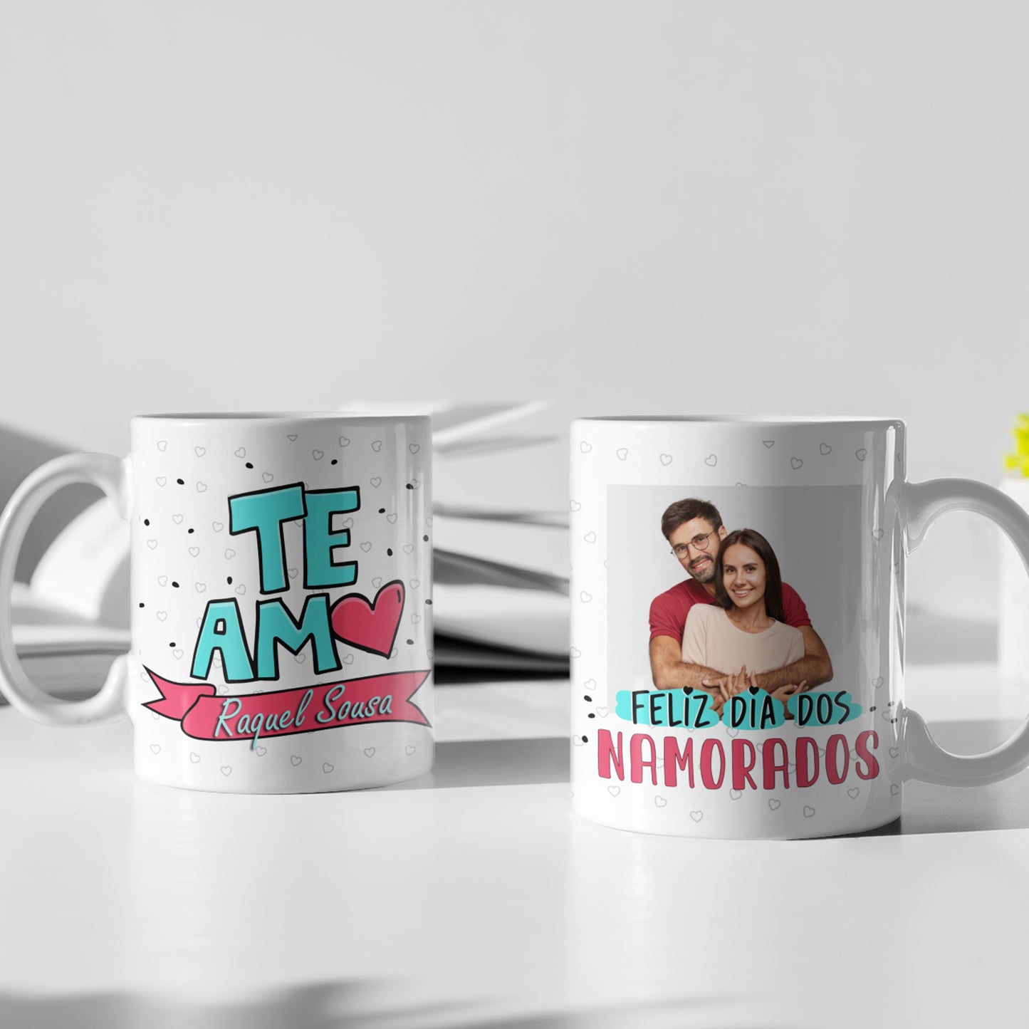 Caneca "Feliz Dia dos Namorados"