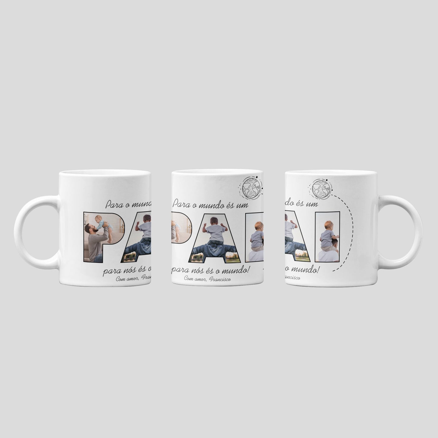 Almofada e/ou Caneca "És o mundo"