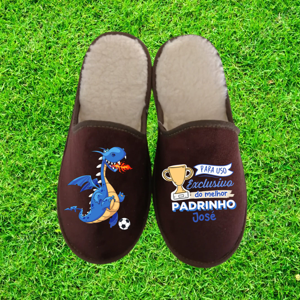 Chinelos "Futebol - Padrinho"
