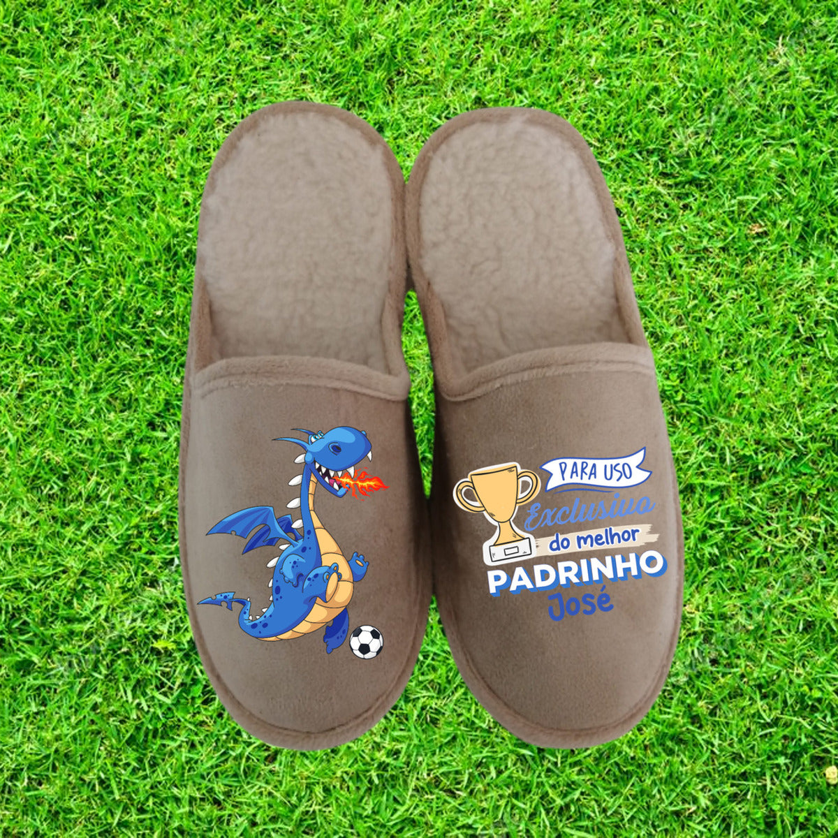 Chinelos "Futebol - Padrinho"