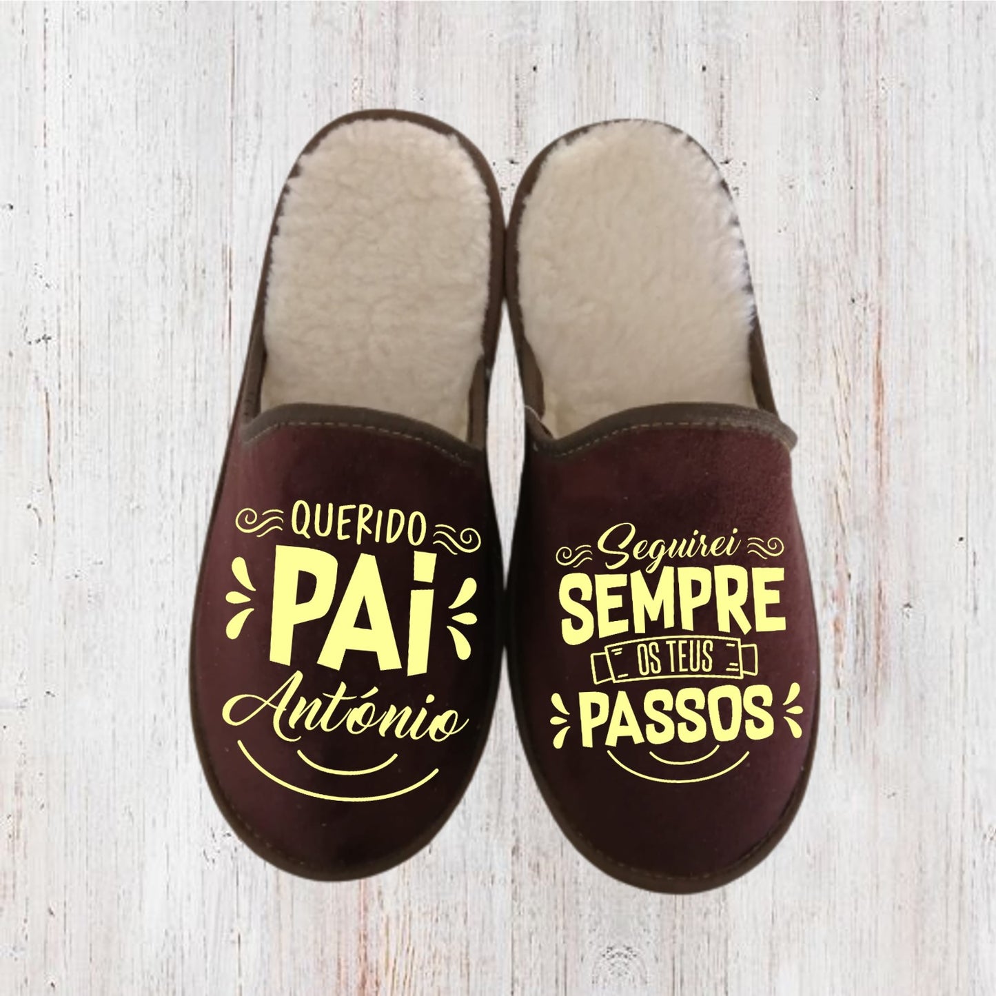 Chinelos "Seguirei sempre os teus passos"