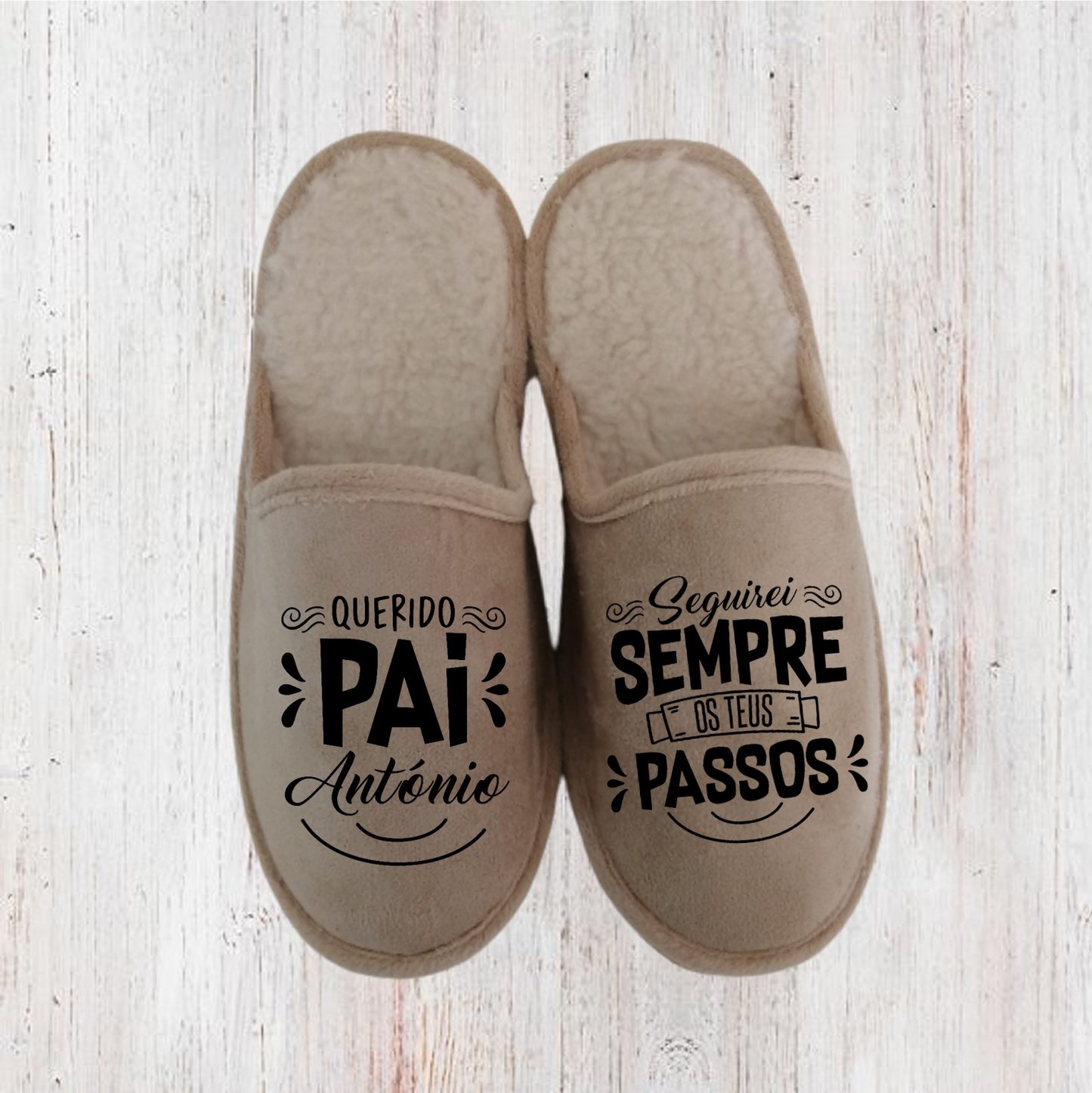 Chinelos "Seguirei sempre os teus passos"