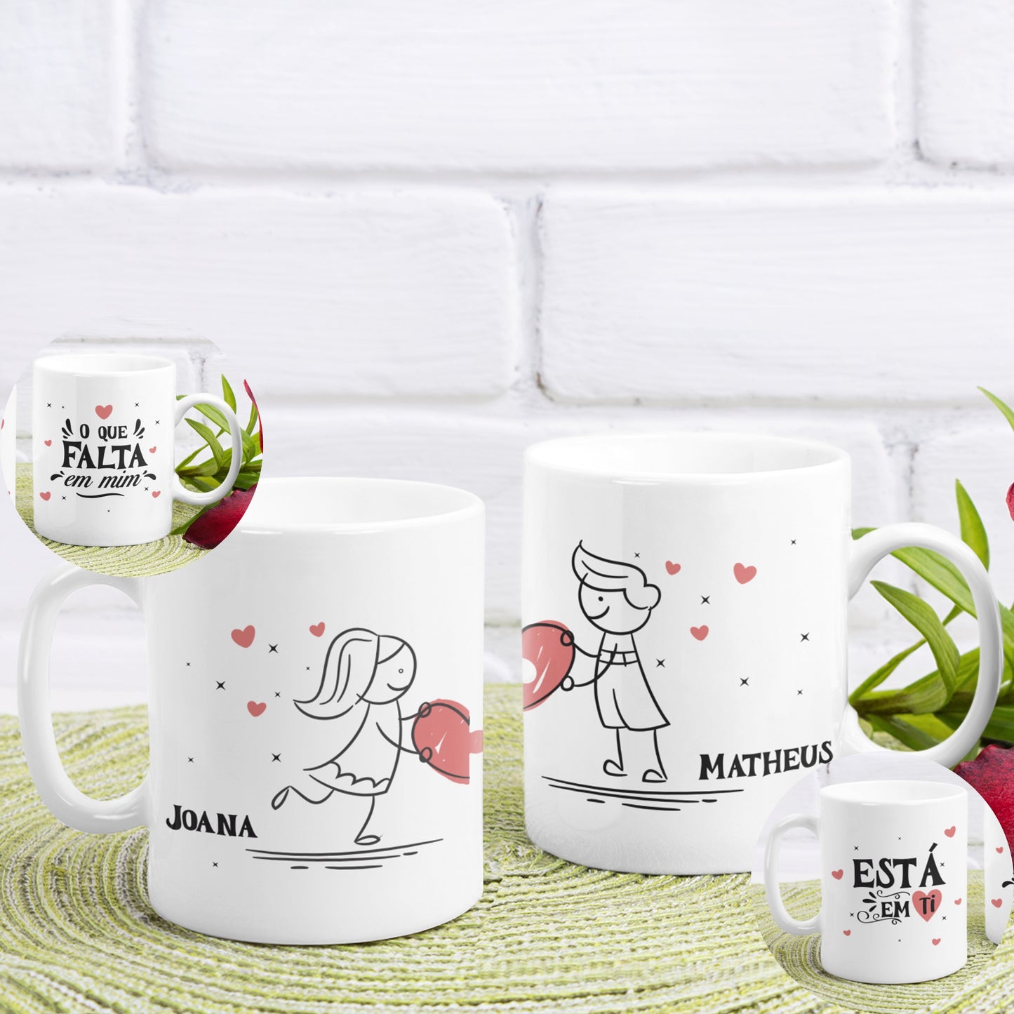 Conjunto 2 canecas "Completas-me"