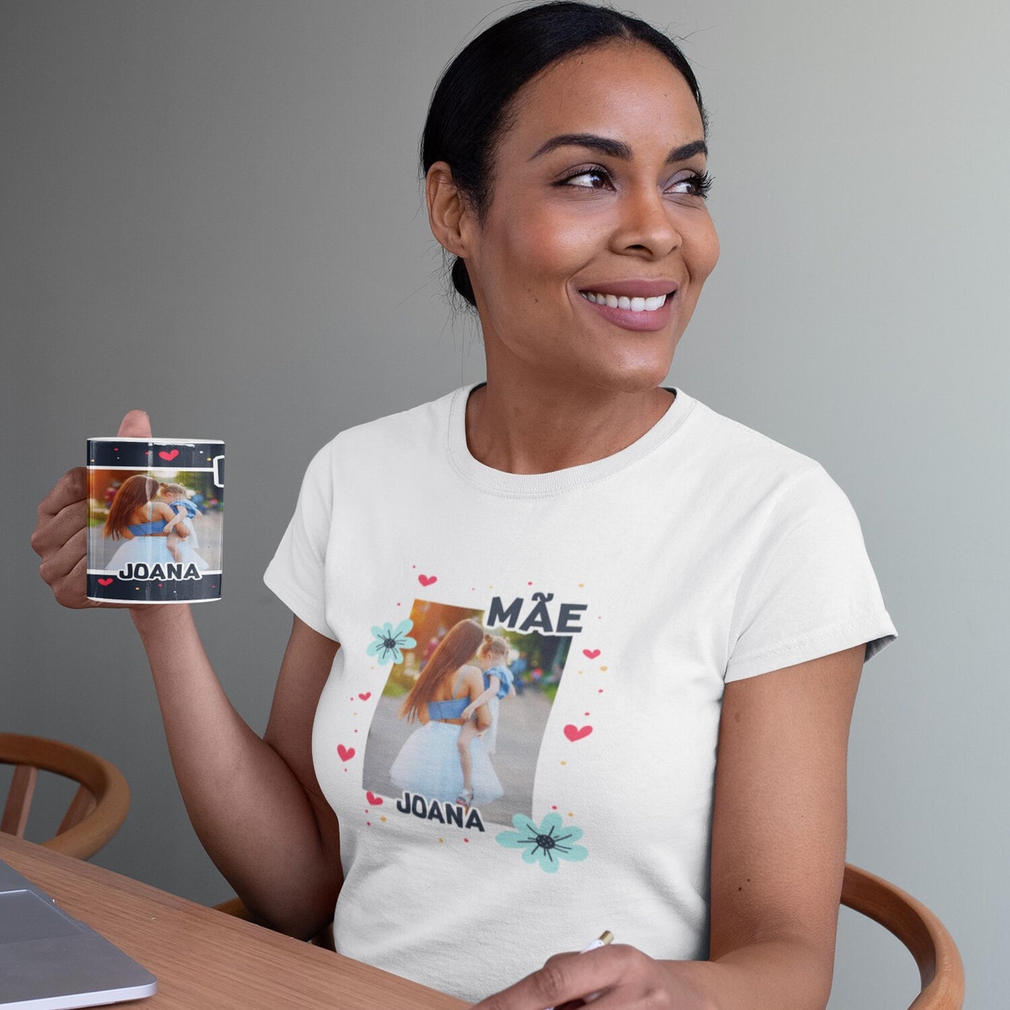 T-shirt e/ou caneca "Floral Amoroso"