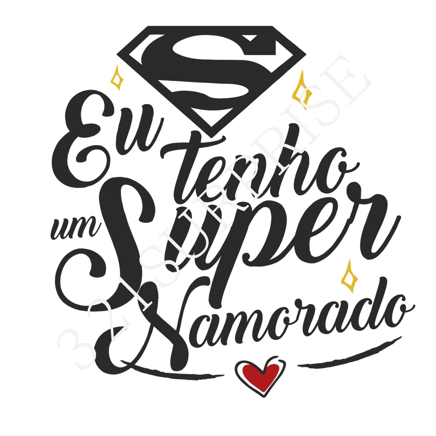 Despertador "Eu tenho um(a) super Namorado(a)"