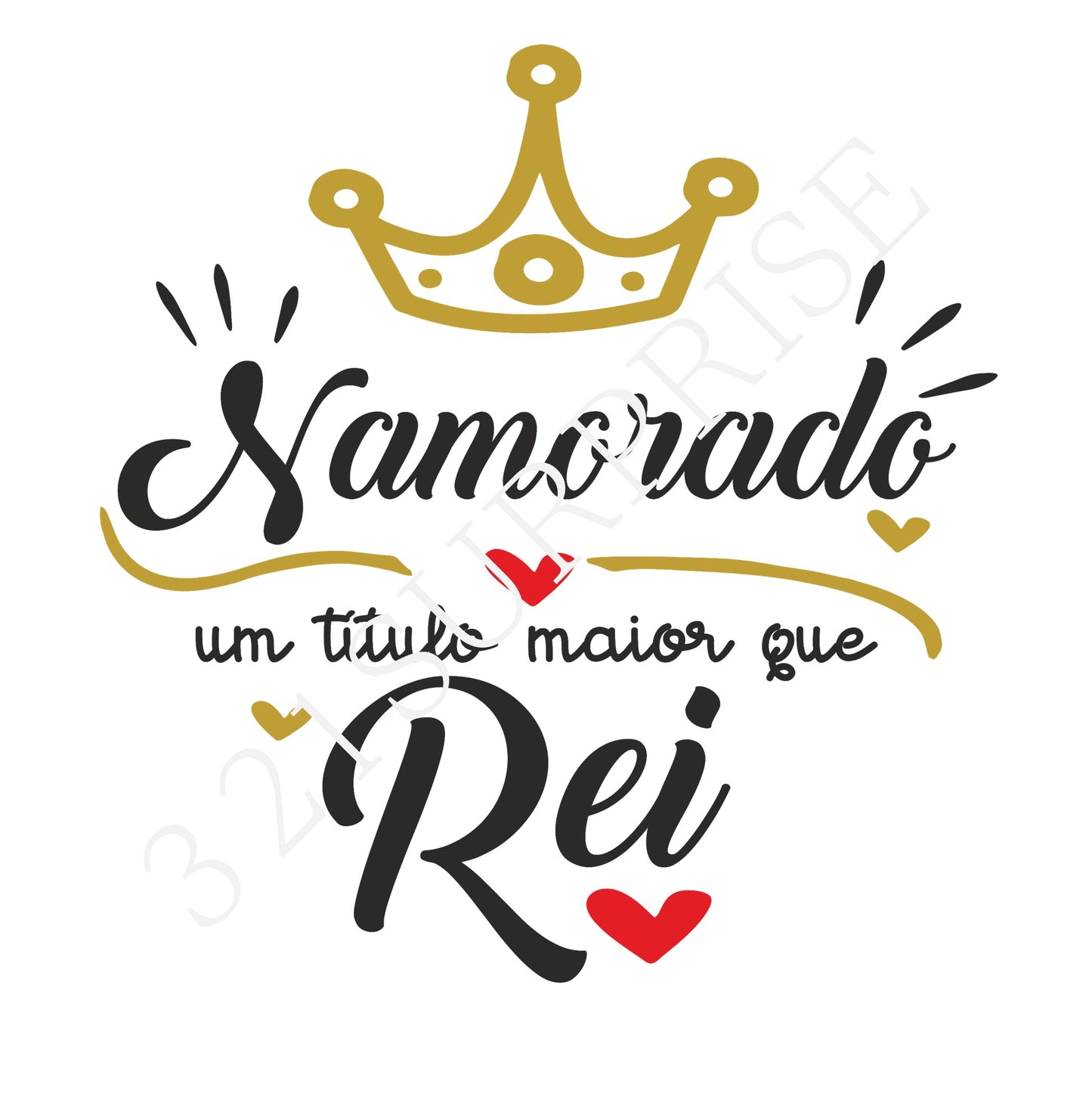 Despertador "Namorado(a) um título maior que Rei (Rainha)"