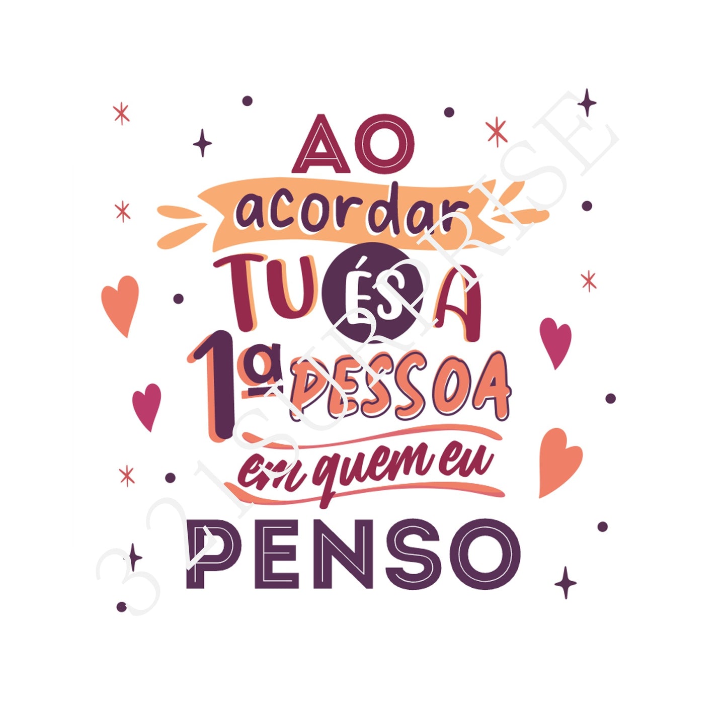 Despertador "Ao acordar tu és a 1ª pessoa em quem eu penso"